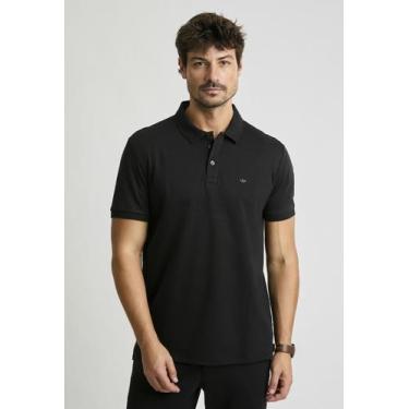 Imagem de Polo Docthos Slim Manga Curta Interloque Pima, 003 preto, EG