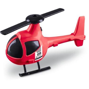 Imagem de Helicóptero HELI-FIRE 23CM Bombeiro Resgate Vermelho - Orange TOYS