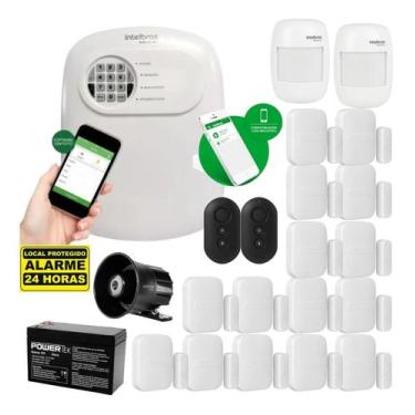 Imagem de Kit Alarme Intelbras 2 Sensor Infravermelho 15 Magnético S/f