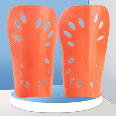 Imagem de Caneleiras de futebol pequenas - laranja - pacote com 2