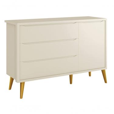 Imagem de Cômoda Sapateira Théo New Areia Fosco Com Natural - Reller