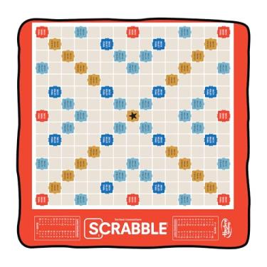 Imagem de Cobertor Scrabble | Tabuleiro Scrabble | Cobertor Scrabble | Tabuleiro Scrabble Grande | Jogo de Tabuleiro Gigante Scrabble Floor | Viagem Scrabbles | 152 x 152 cm | Licenciado oficialmente