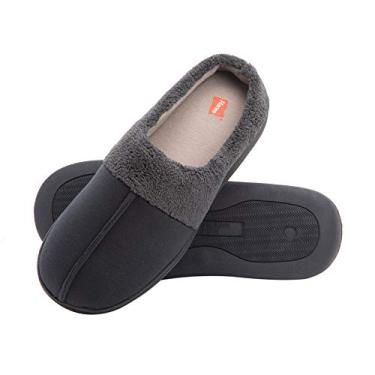 Imagem de Tênis masculino Hanes de espuma viscoelástica para uso interno e externo, com QI fresco, Navy/Grey, Medium