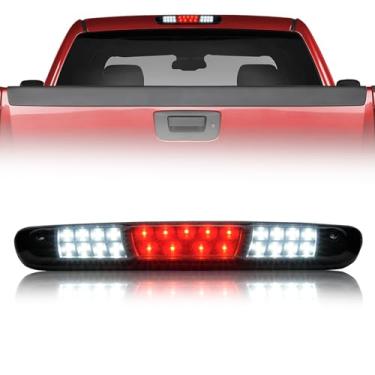 Imagem de QLLUYTR Terceira luz de freio para Chevy Silverado Gmc Sierra 1500 2500 3500 HD 2007-2013, caminhonete traseira central da cabine traseira luzes traseiras montagem alta 3ª parada de carga reversa