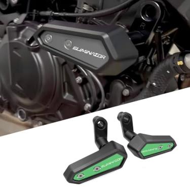 Imagem de PARA Eliminator500 SE eliminator500 se 2025 2024 2023 Acessórios Bola anti-queda Corpo do motor da motocicleta Bola de segurança Haste antiqueda Deslizante do corpo Borracha antiqueda (verde)