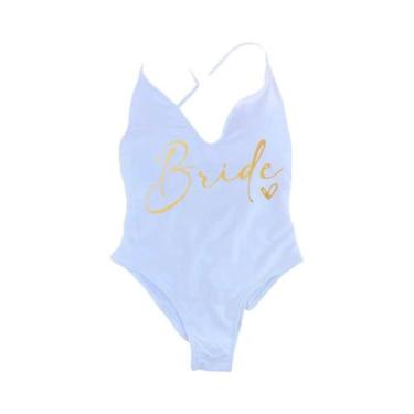 Imagem de Maiô Rosa Gold Acolchoado - Ideal para Equipe da Noiva, Praia e Piscin