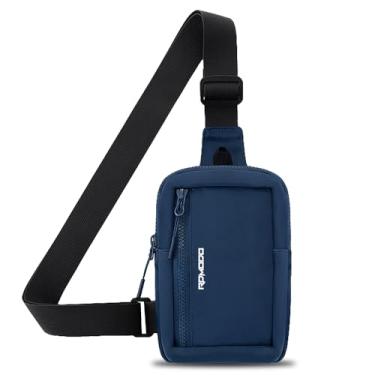 Imagem de RDMODO Bolsa tiracolo pequena para mulheres e homens, bolsa transversal de nylon, bolsa de peito resistente à água para viajar ao ar livre, chaves de cartão de telefone, bolsas transversais ajustáveis
