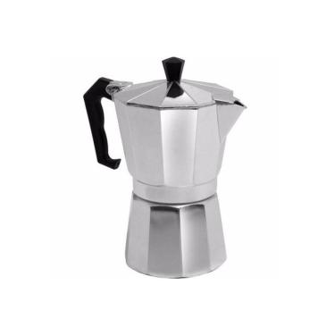 Imagem de Cafeteira Italiana Moka Alumínio Prepara Até 6 Xícaras Café Expresso