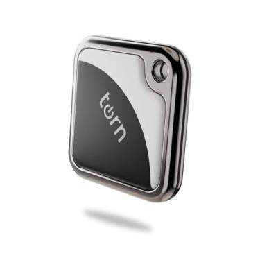 Imagem de Localizador de itens para rastreador de ar funciona para Apple Find My (apenas iOS) APP GPS Tracker Tag para cães, gatos, bagagem, chaves, mochila, mochila etc. (1 pacote preto/branco)