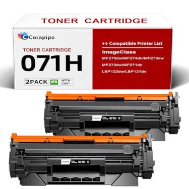 Imagem de Corapipo Cartucho de toner 071H de alta capacidade de substituição compatível com Canon 071H 071 CRG-071 Use com ImageCLASS LBP122dw LBP121dn LBP120 MF270 MF272dw MF273dw MF274dw MF275dw Impressoras