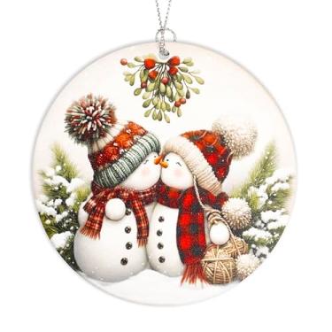 Imagem de Presentes de casal exclusivos para Natal, enfeites de boneco de neve, presente de boneco de neve para homens e mulheres, fofo aconchegante para namorado ou namorada, enfeite de inverno romântico