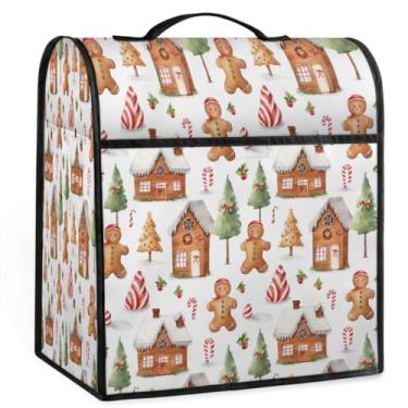 Imagem de Capa de misturador de biscoito de gengibre masculina de Natal para batedeira de 6 a 8 litros de auxílio de cozinha resistente à poeira capas protetoras de armazenamento capas de eletrodomésticos para