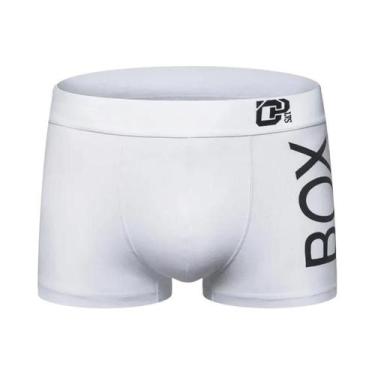 Imagem de Cuecas Boxer Longas Sexy Para Homens Em Algodão Macio Com Bolso 3D - o