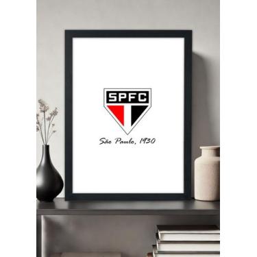 Imagem de Quadro Decorativo São Paulo FC 1930 Tricolor - Com Vidro Tamanho:21cm 