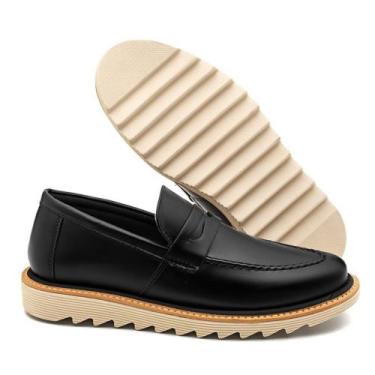 Imagem de Sapato Social Casual Oxford Masculino Tratorado Derby  Estilo Italiano