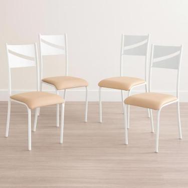 Imagem de Kit 4 Cadeiras de Jantar Varanda Cozinha Sala de Estar Epoxi 543.new -