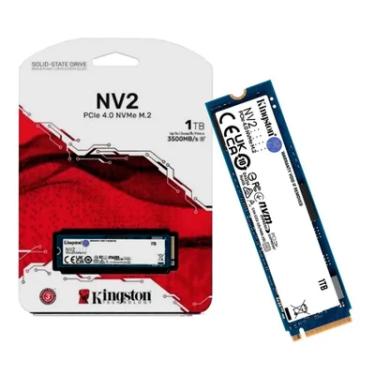Imagem de SSD 1TB Kingston Nv2, M.2 2280 PCIe, NVMe, Leitura 3500MB/s, Gravação 2100MB/s - Snv2s/1000g