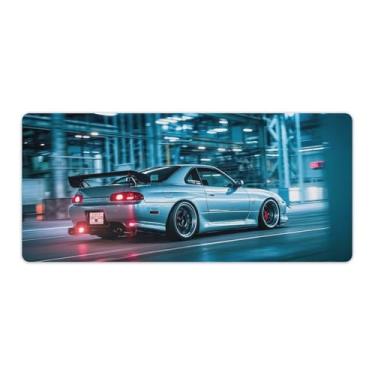 Imagem de HouLaiZhe Tapetes de mouse para jogos JDM esportivos S15 Racing Sports Cool JDM Car Desk Pads grandes para teclado de mesa, computador, 40 x 90 cm