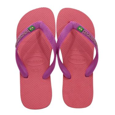 Imagem de Chinelo Havaianas Brasil Logo Rosa
