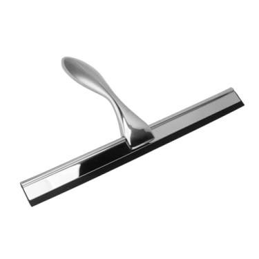 Imagem de Eujgoov Limpador de água de Vidro Rodos de Chuveiro de Aço Inoxidável, Lâmina Ergonômica de Silicone para Portas de Chuveiro, Janelas, Espelhos, Carros e Azulejos, Ferramenta de Limpeza à Prova de