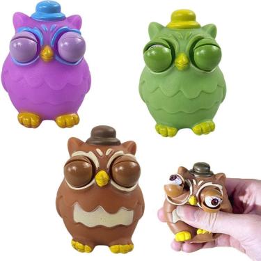 Imagem de Brinquedo Corujinha Zoiudinha Aperta Abre Olhos - Castela