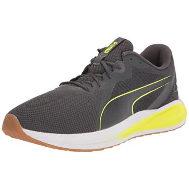 Imagem de PUMA Tênis masculino Twitch Runner, Asfalto, amarelo, alerta, 8.5