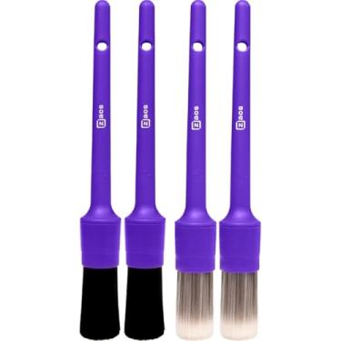 Imagem de 2 pincel Detalhamento Automotivo Interno + 2 Externo Nº14 Zacs