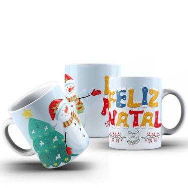 Imagem de Caneca Natal Papai Noel Diversas Estampas Porcelana 325ml (MOD16)