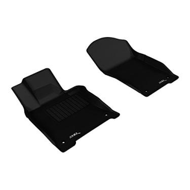 Imagem de 3D MAXpider Tapete de piso para todos os climas com ajuste personalizado para modelos selecionados Infiniti Q50 - Borracha Kagu (preto)