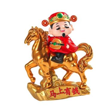 Imagem de BLWOTMOR Estatueta Do de, Objeto Decorativo de Feng Shui para Colocar Sobre Uma Mesa Ou Carro, Vermelho, Tamanho real