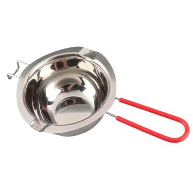 Imagem de Jopwkuin Pote de Derretimento de Chocolate de Aço Inoxidável 500ml para Fabricação de Velas de Manteiga de Queijo Doce, Tigela de Derretimento de Manteiga Amigável para Assar e Cozinhar