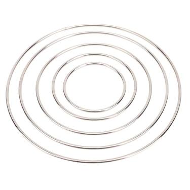 Imagem de Jiawu Conjunto de Argola de Metal Durável 2-6 Anéis Artesanais para Macrame, Decoração de Casa, 20 Peças para Entusiastas de Artesanato