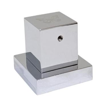 Imagem de Acabamento Quadrado P/ Deca Volante Metal Borboleta Cromado - Montelar