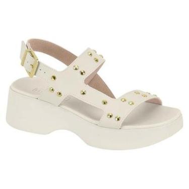 Imagem de Sandália Plataforma Moleca Branco Off Feminino MOLECA-Feminino