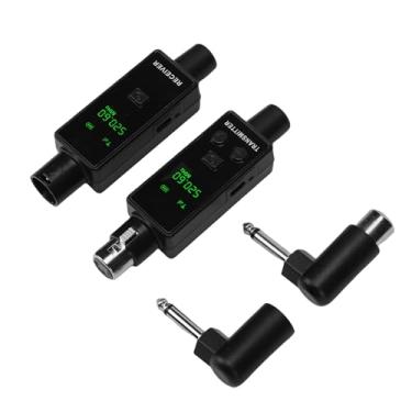 Imagem de aqxreight Receptor Transmissor de Microfone Xlr Sem Fio 2.4ghz Profissional Plug on Adaptador para Pa Misturador de Som (1 por 1)