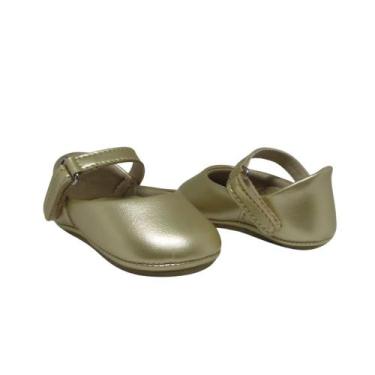 Imagem de Sapato de Bebe Sapatilha Salomé Casual Batizado Infantil Menina RN Man