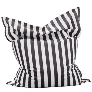 Imagem de Sqaure Saco de feijão flutuante para piscina - Saco de feijão flutuante para piscina - Outdoor Interior Confortável Grande Pufe Cadeira Grande - Almofada flutuante para piscina Sqaure Capa de pufe sem