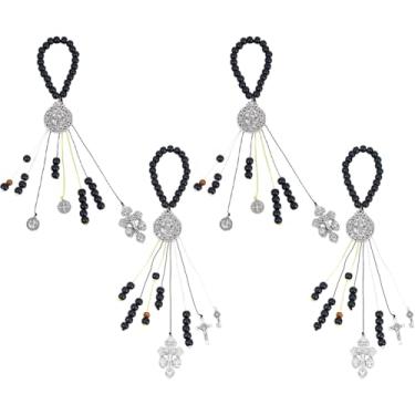 Imagem de DICOSMETIC 4 peças, 2 estilos, medalhas de São Bento para porta, 33 cm, decoração de cabide de proteção doméstica, crucifixo de São Bento, conjunto de presente católico para pendurar no carro, novo