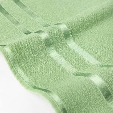 Imagem de Toalha de Banho 100% Algodão - Alta Absorção e Toque Macio, Estilo Hotel para Enxoval Doméstico e Quartos de Hóspedes (VERDE)