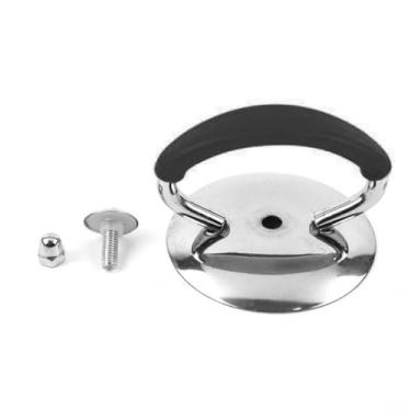 Imagem de Kit 3 Alças em Silicone Puxador Pegador Recupera Tampa de Panela (Preto)