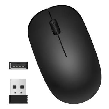 Imagem de Mouse para laptop sem fio, 2,4 G, mouse portátil para computador, inalámbrico, mouse sem fio para escritório, com entrada USB A para laptop, PC, desktop, MacBook, mouse sem fio para HP, Dell, Windows