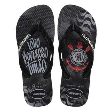 Imagem de Chinelo Havaianas As Legitimas Top Times Timão Corinthians, 39/40, Pre