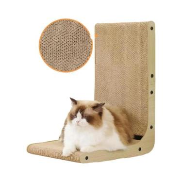 Imagem de Arranhador Para Gatos Em Papelão Grande E Pequeno Em Forma De L, Resis