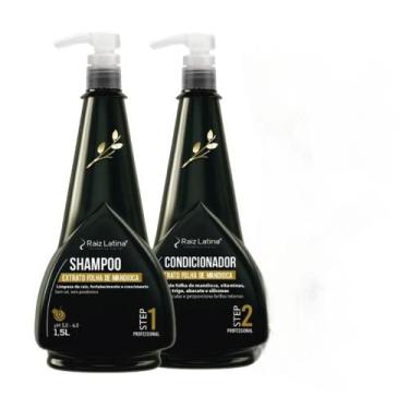Imagem de Raiz latina - Kit shampoo e condicionador Mandioca 1,5L, 3200g