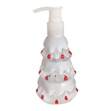 Imagem de Generic Dispensador de sabonete líquido natalino, frasco vazio recarregável para condicionador, detergente para louça, ideal para casa de campo, escritório e, árvore
