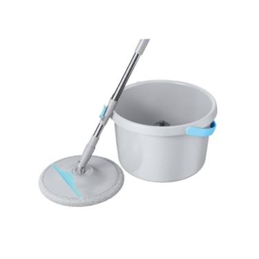 Imagem de Mop Giratório 360 com Balde | Esfregão de Microfibra Lava e Seca para Limpeza de Piso