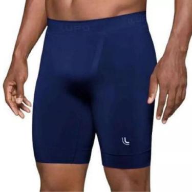 Imagem de Bermuda Masculina Térmica De Compressão I-max Lupo 70050, G, Marinho