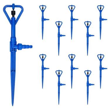 Imagem de Kit 10 Aspersor P4 com Haste Irrigação Hortas Jardim Estufas - Agrojet
