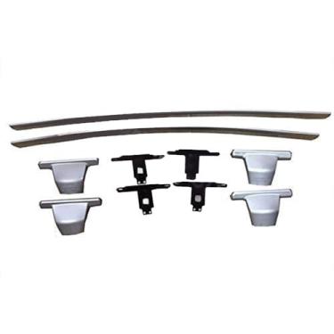 Imagem de YiXi-Partswell 2 peças de rack de teto barras transversais bagageiro de aço inoxidável adequado para Nissan Kicks 2018-2021 - prata