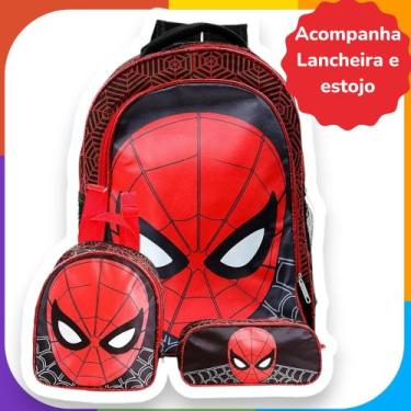 Imagem de Bolsa Escolar Menino Homem Aranha Costas Passeio Lançamento - TOYS 2U